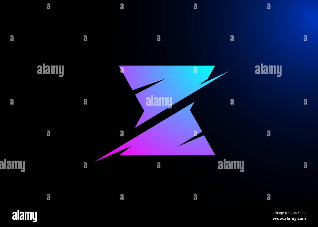 X pink blue alphabet letter logo icon for business and company with ...