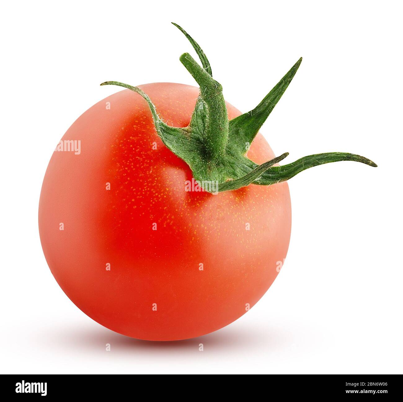 red cherry tomato isolated on white background Stock Photo - Alamy