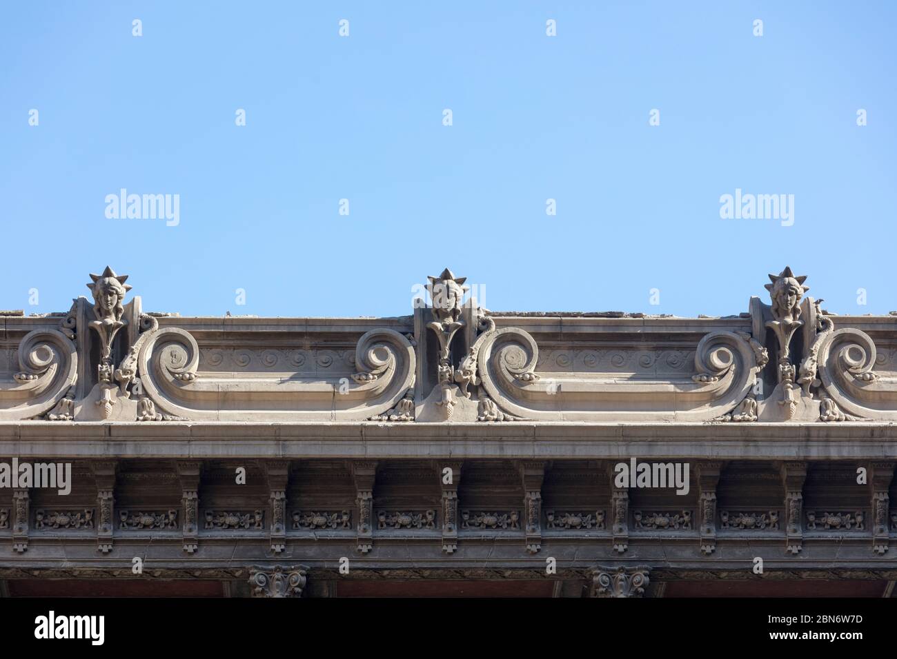 detail of palace of Said Halim Pasha, built in 1899, Cairo, Egypt Stock Photo