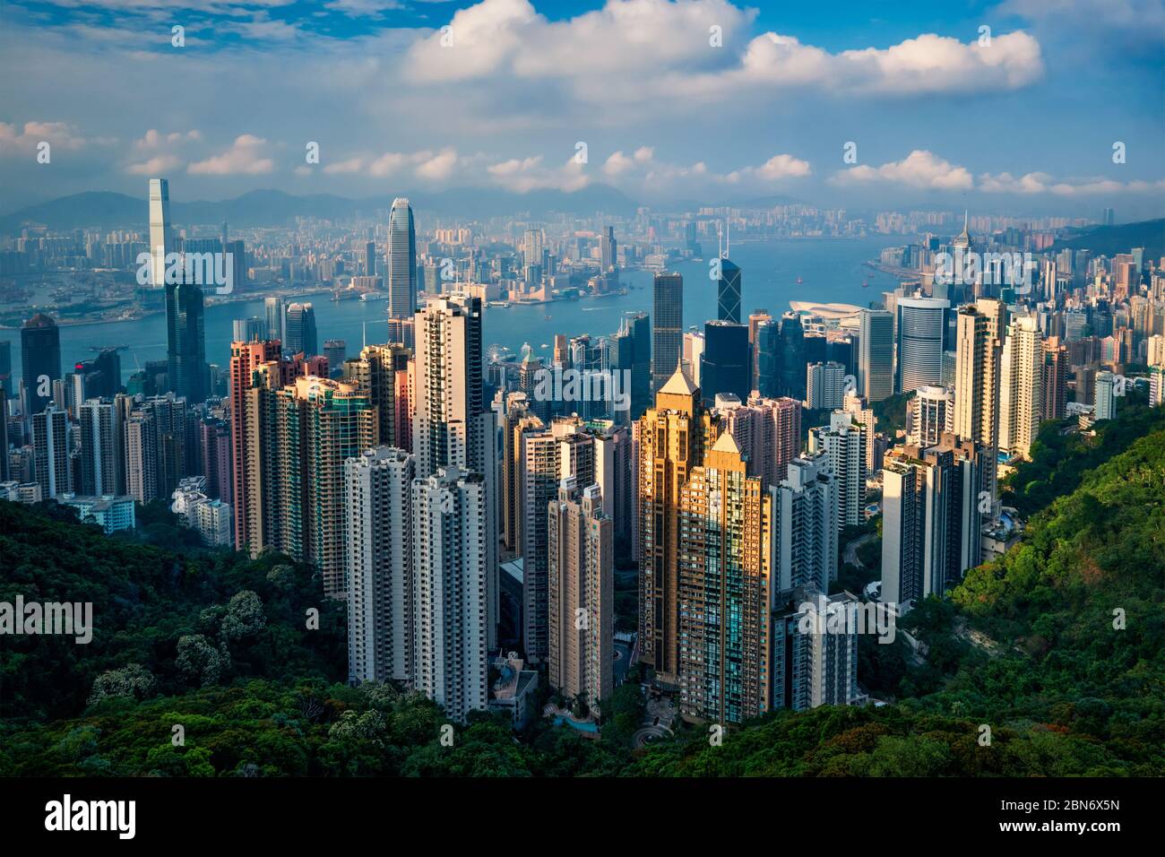 Hong Kong skyscrapers skyline cityscape view Stock Photo - Alamy