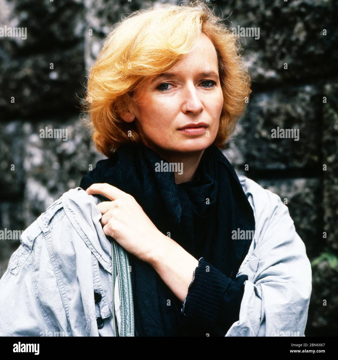 Barbara Petritsch, österreichische Schauspielern, bei den Proben zu 'Nathan der Weise', Deutschland 1984. Austrian actress Barbara Petritsch during rehearsals to 'Nathan the Wise', Germany 1984. Stock Photo