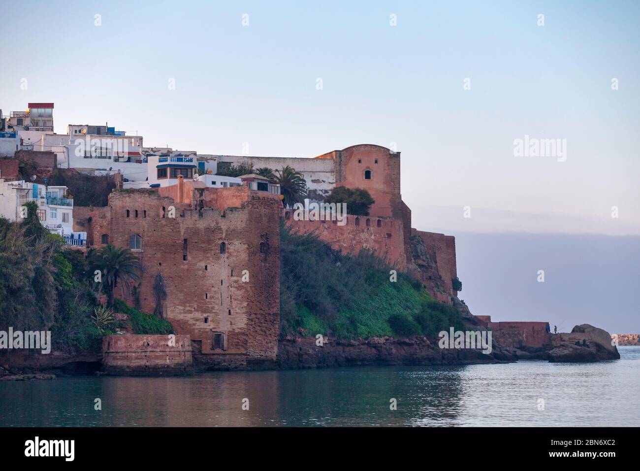 Kasbah of the Udayas on the edge of the River Bou Regreg in Rabat, Morocco. Stock Photo