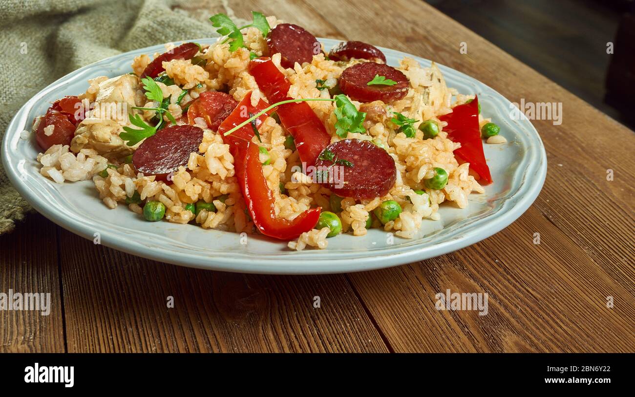 Chicken and chorizo jambalaya, Cajuninspired rice pot recipe with