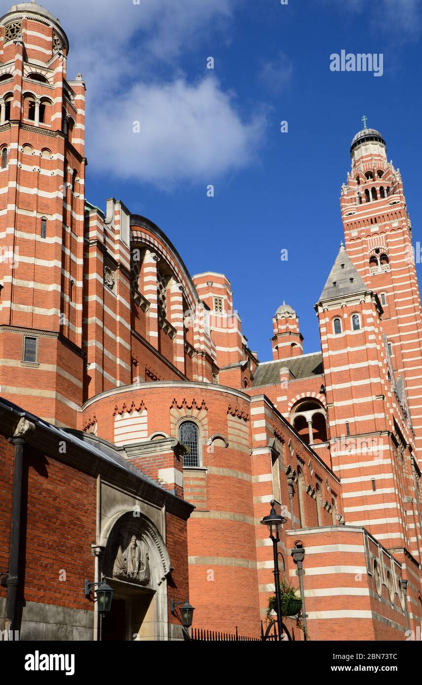 Exterior of Westminster Cathedral, London, UK Stock Photo