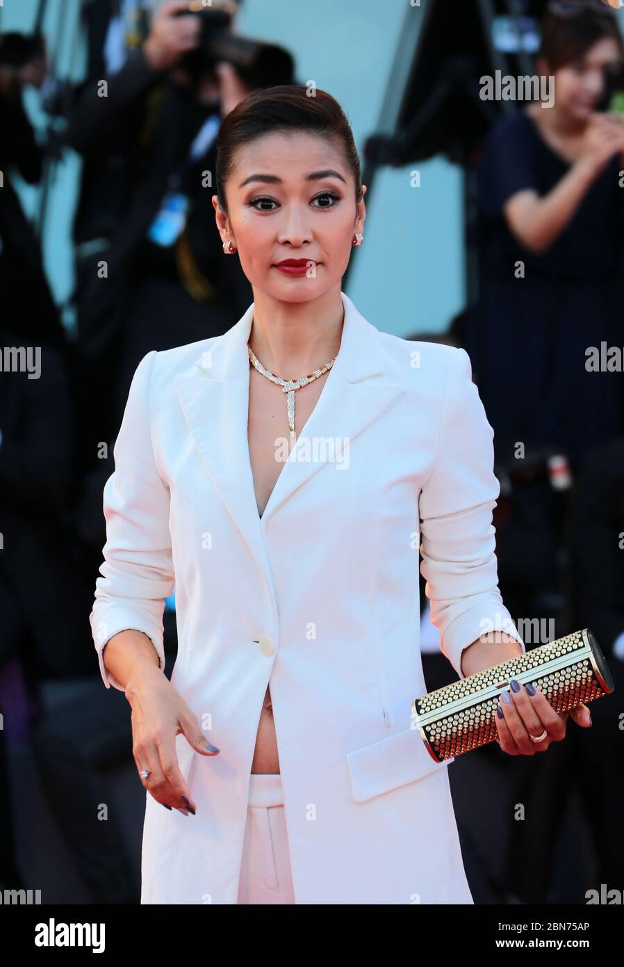 VENICE, ITALY - SEPTEMBER 12: Jing Liang attends the closing ceremony ...
