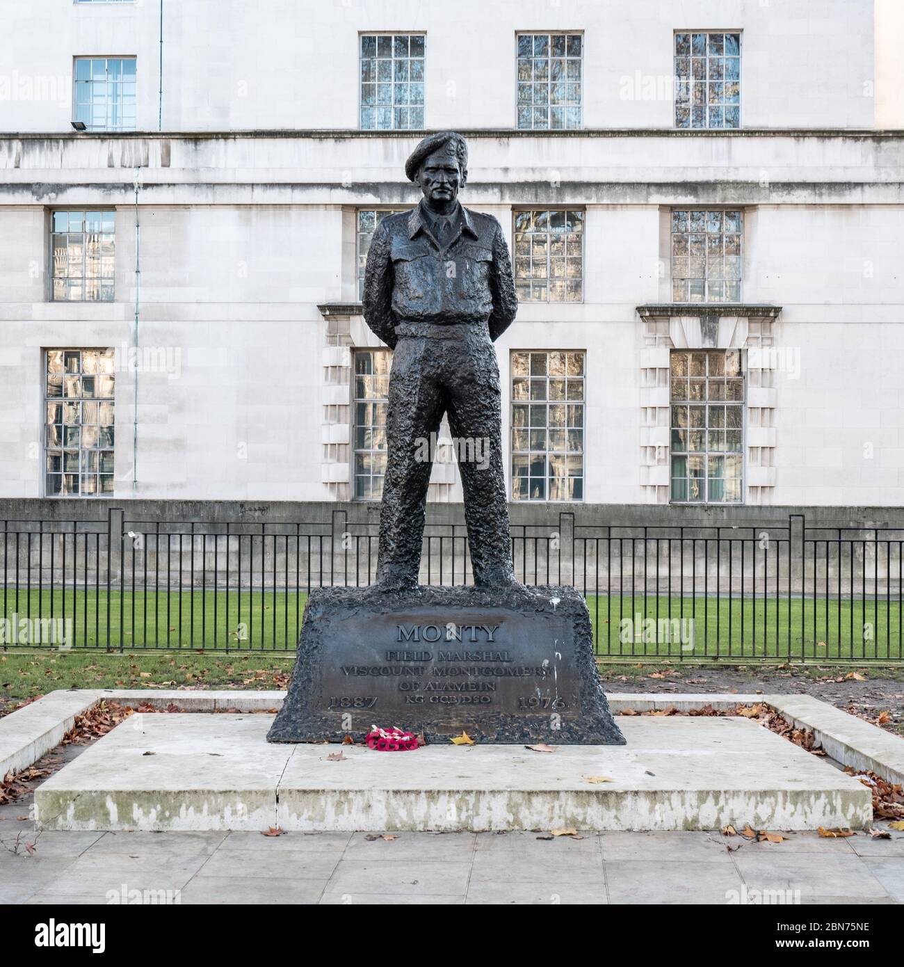 Statue of British WWII army officer Field Marshall Montgomery, Monty