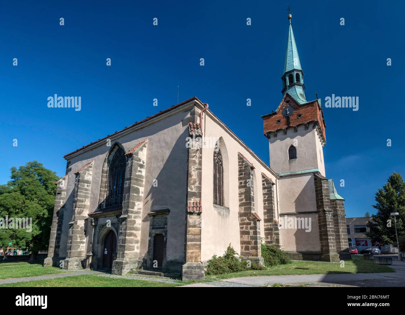 Church of Saint Catherine, 15th century, Gothic, in Chrudim, Bohemia, Czech Republic, Central Europe Stock Photo
