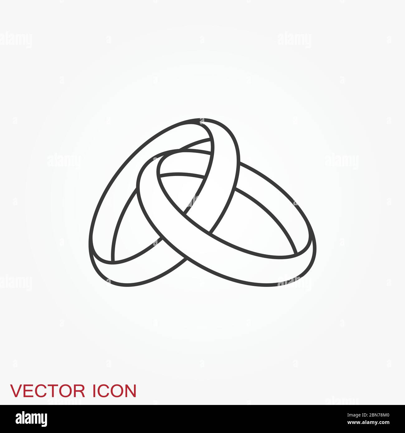 Ring icon, engagement and wedding ring. Vector illustration Stock ...