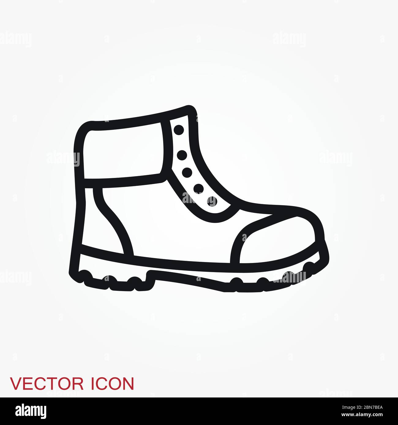 Timberland vector icon. Minimalist vector illustration of unisex modern  shoes isolated on background Stock Vector Image & Art - Alamy
