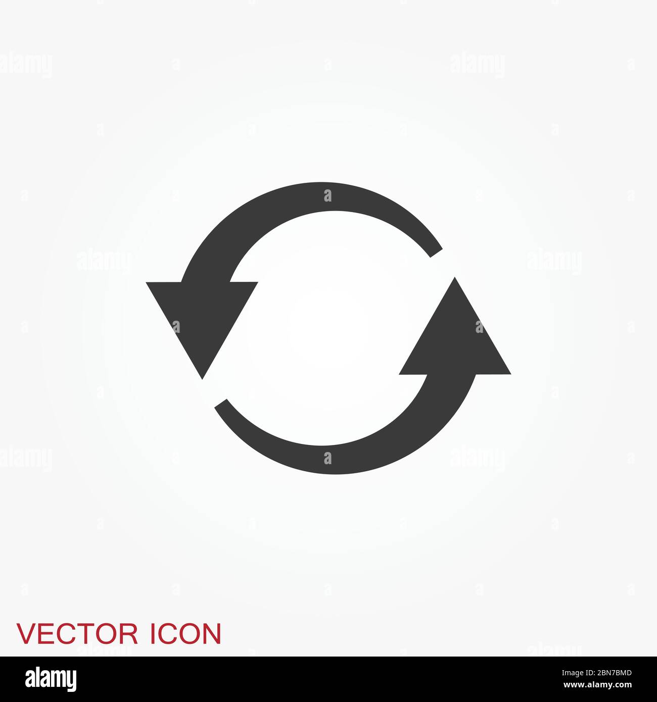 Transfer vector icon. Money symbol isolated on background. Stock Vector