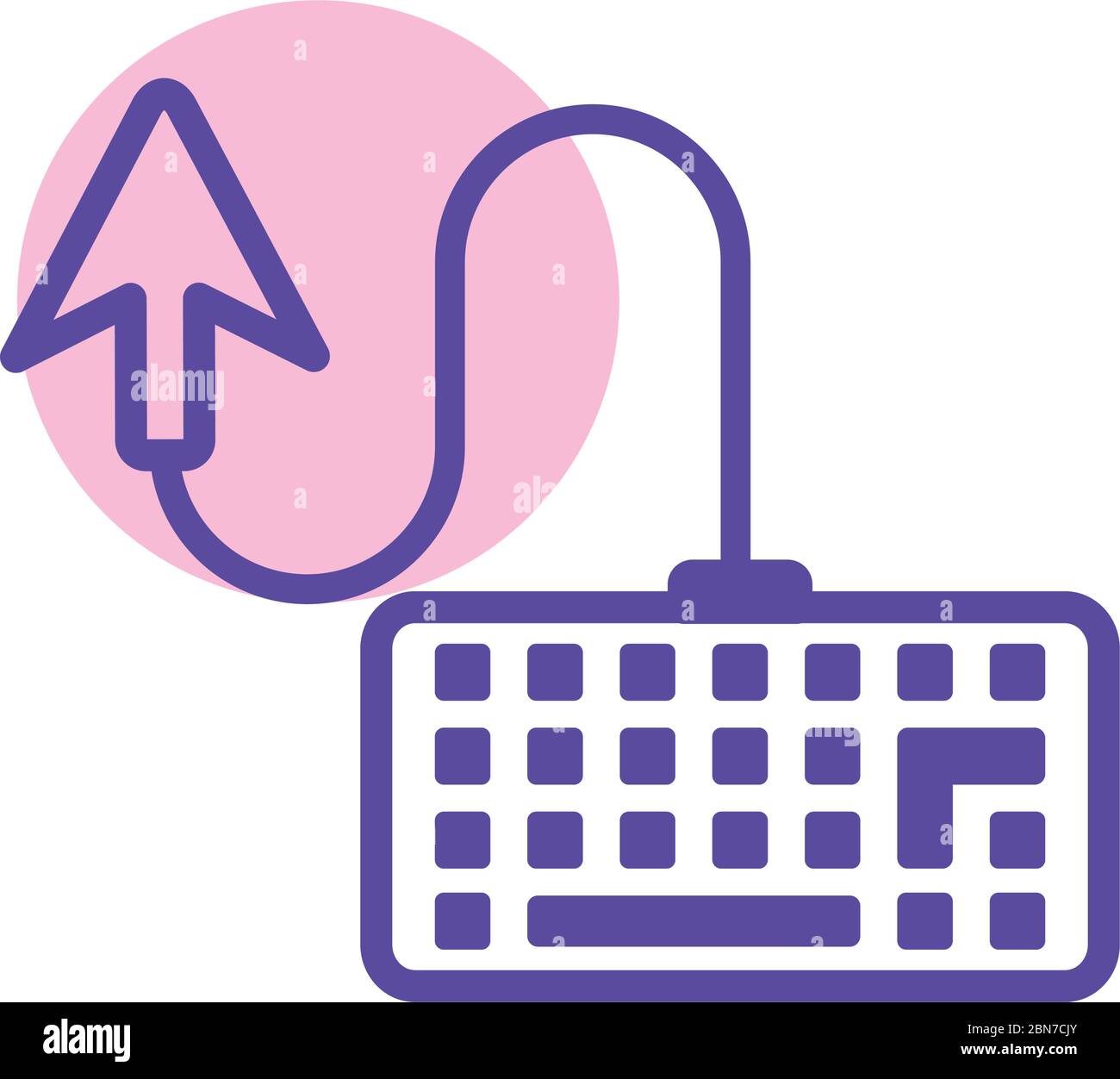 computer keyboard line style icon Stock Vector Image & Art - Alamy