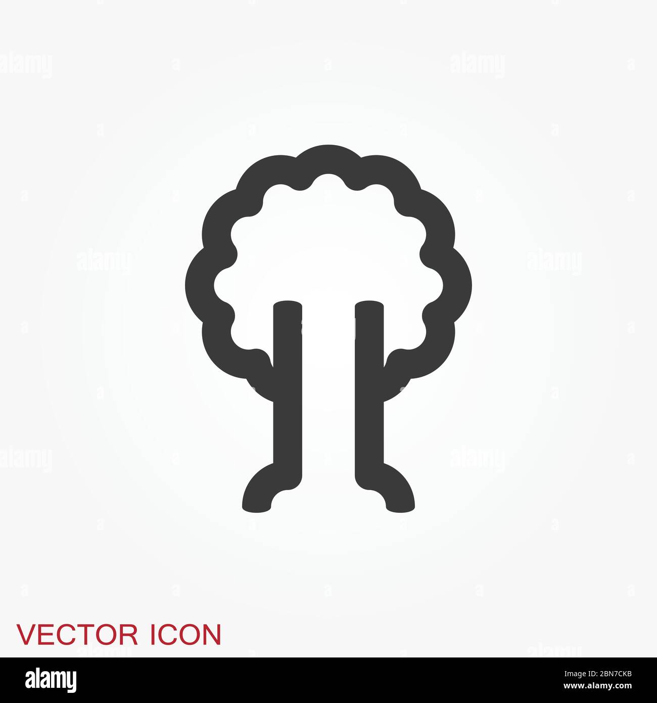 Tree vector icon, trees symbol isolated on background Stock Vector ...