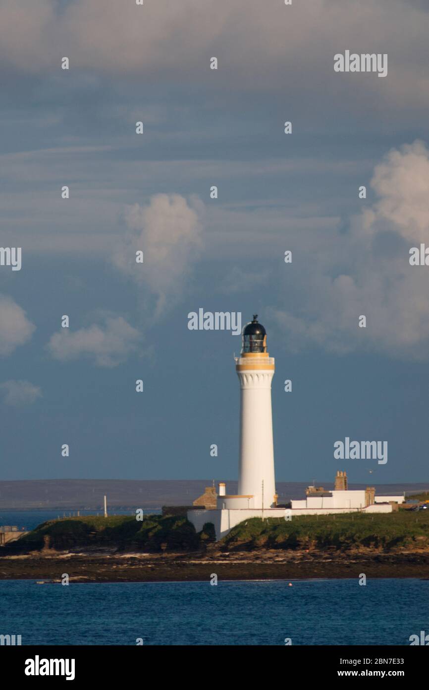 Graemsay Hoy High lighthouse, Orkney Isles Stock Photo