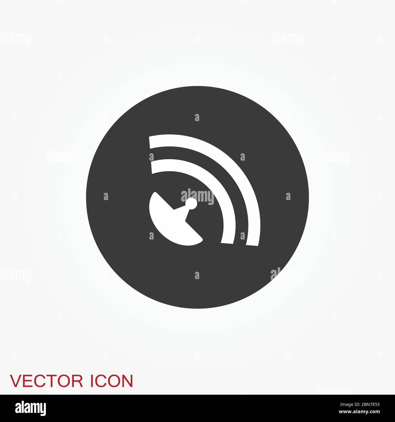 Wifi vector icon. Computer and network connections symbol isolated on background. Stock Vector