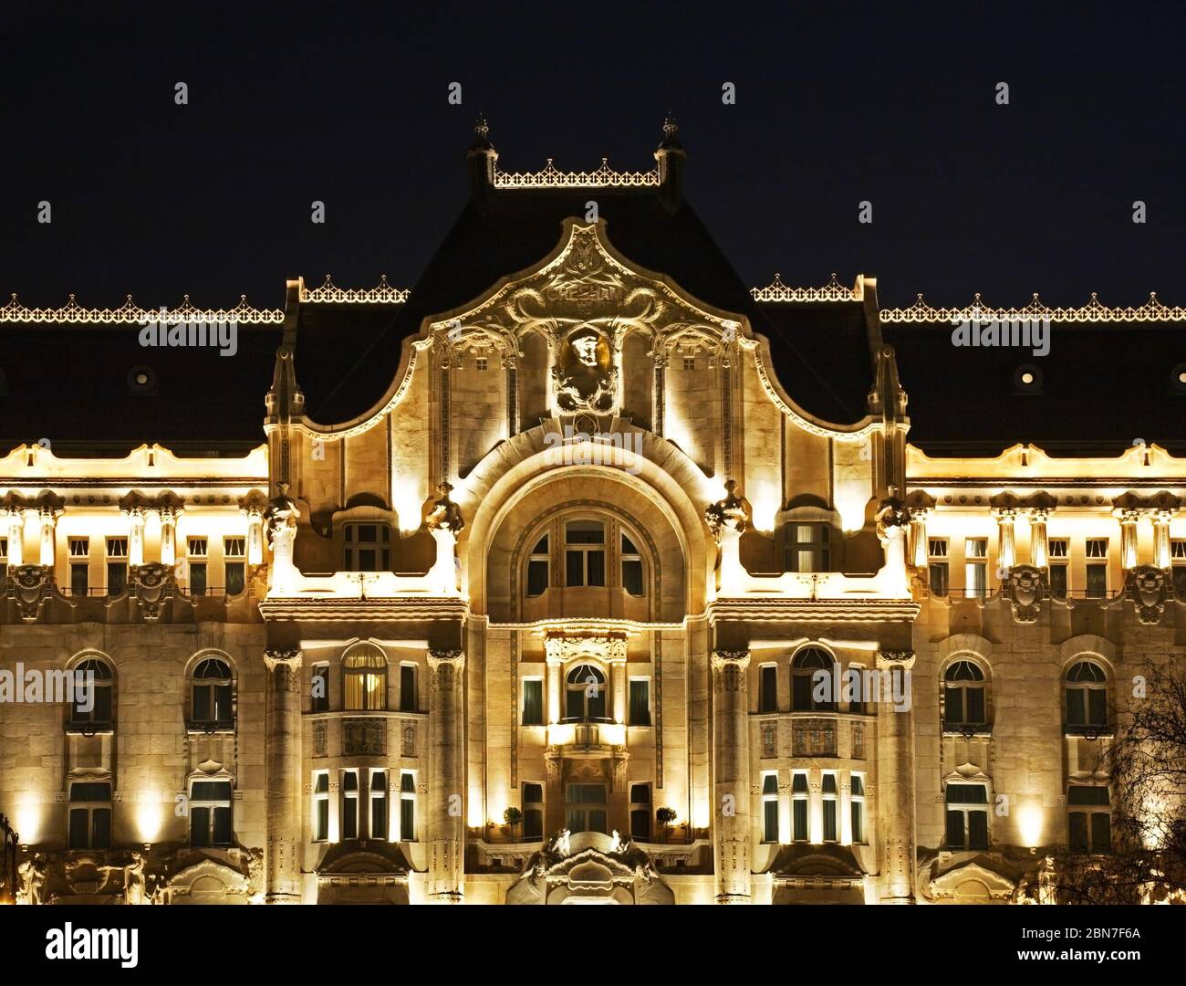 Gresham Palace in Budapest. Hungary Stock Photo