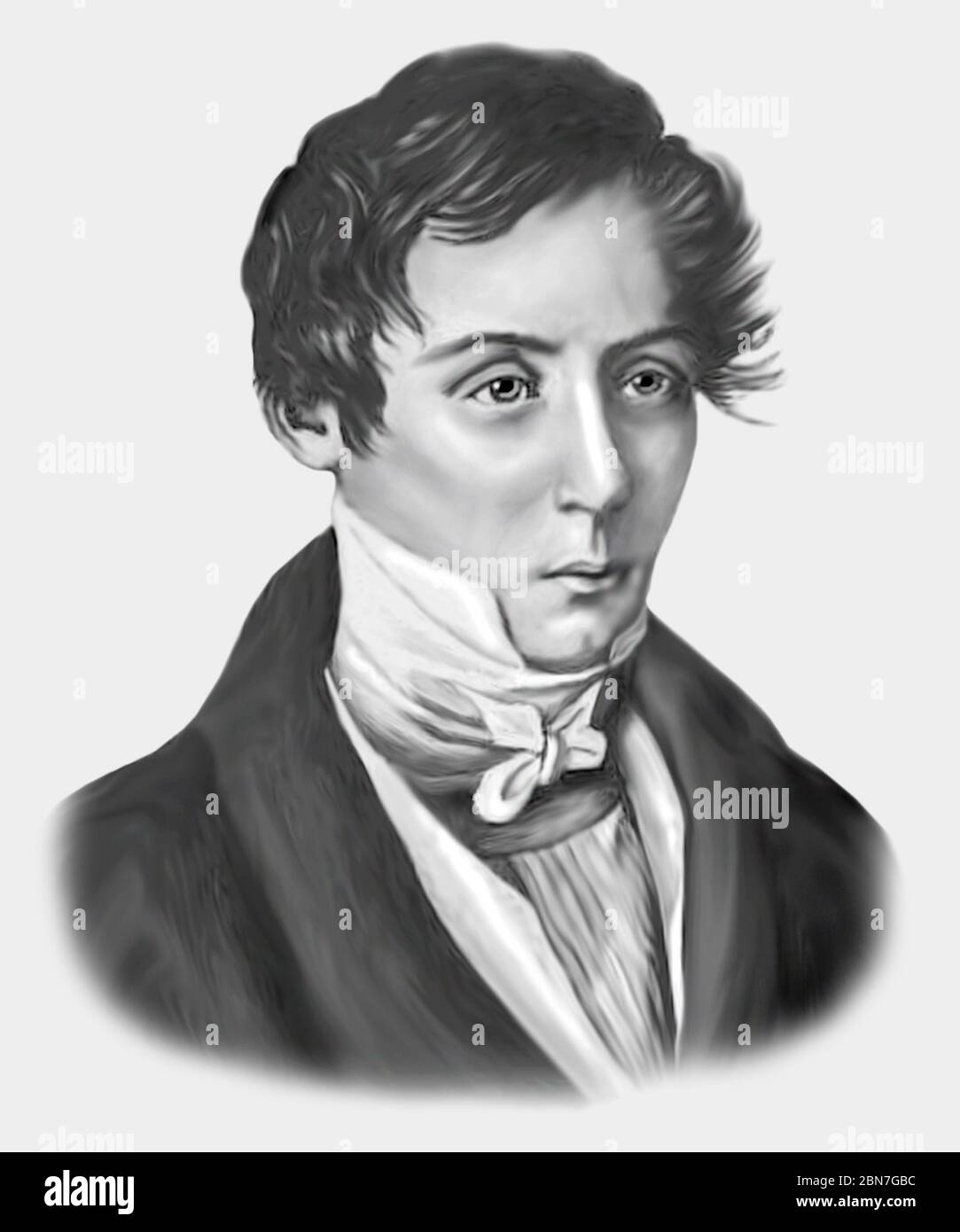 Augustin Jean Fresnel 1788-1827 French Physicist Engineer Stock Photo