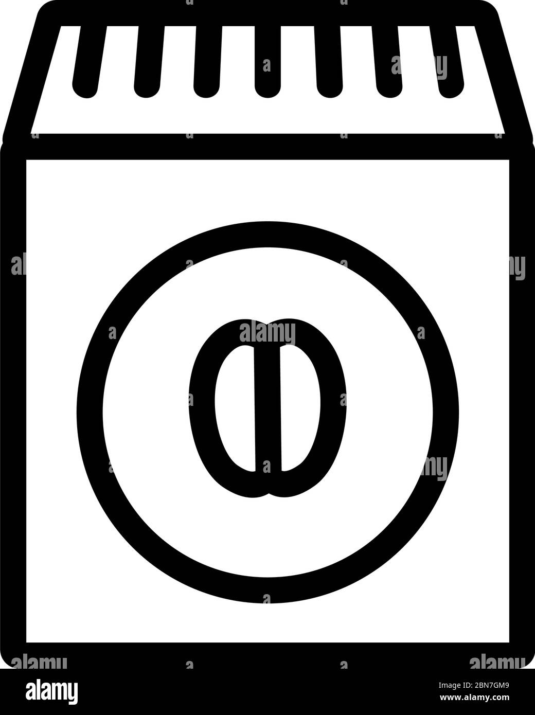 bag of oatmeal icon vector outline illustration Stock Vector Image ...
