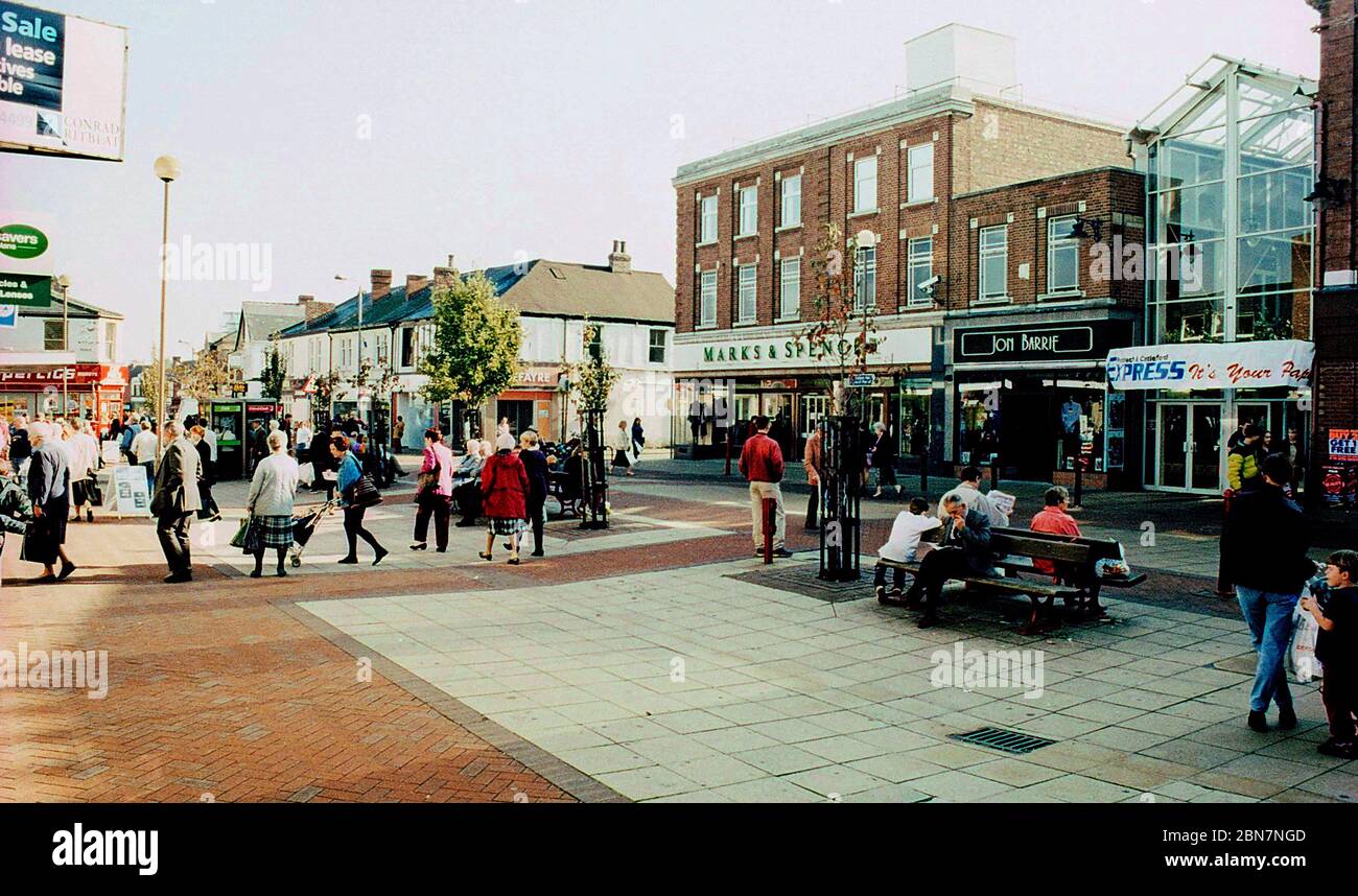 1997, Castleford town centre, West Yorkshire, Northern England Stock