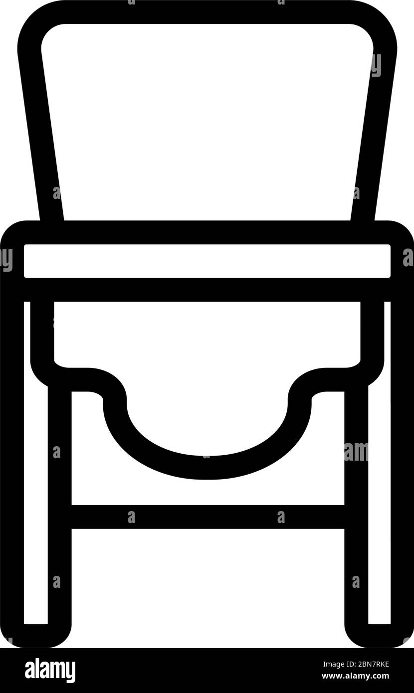sagging chair transformer for feeding icon vector outline illustration ...