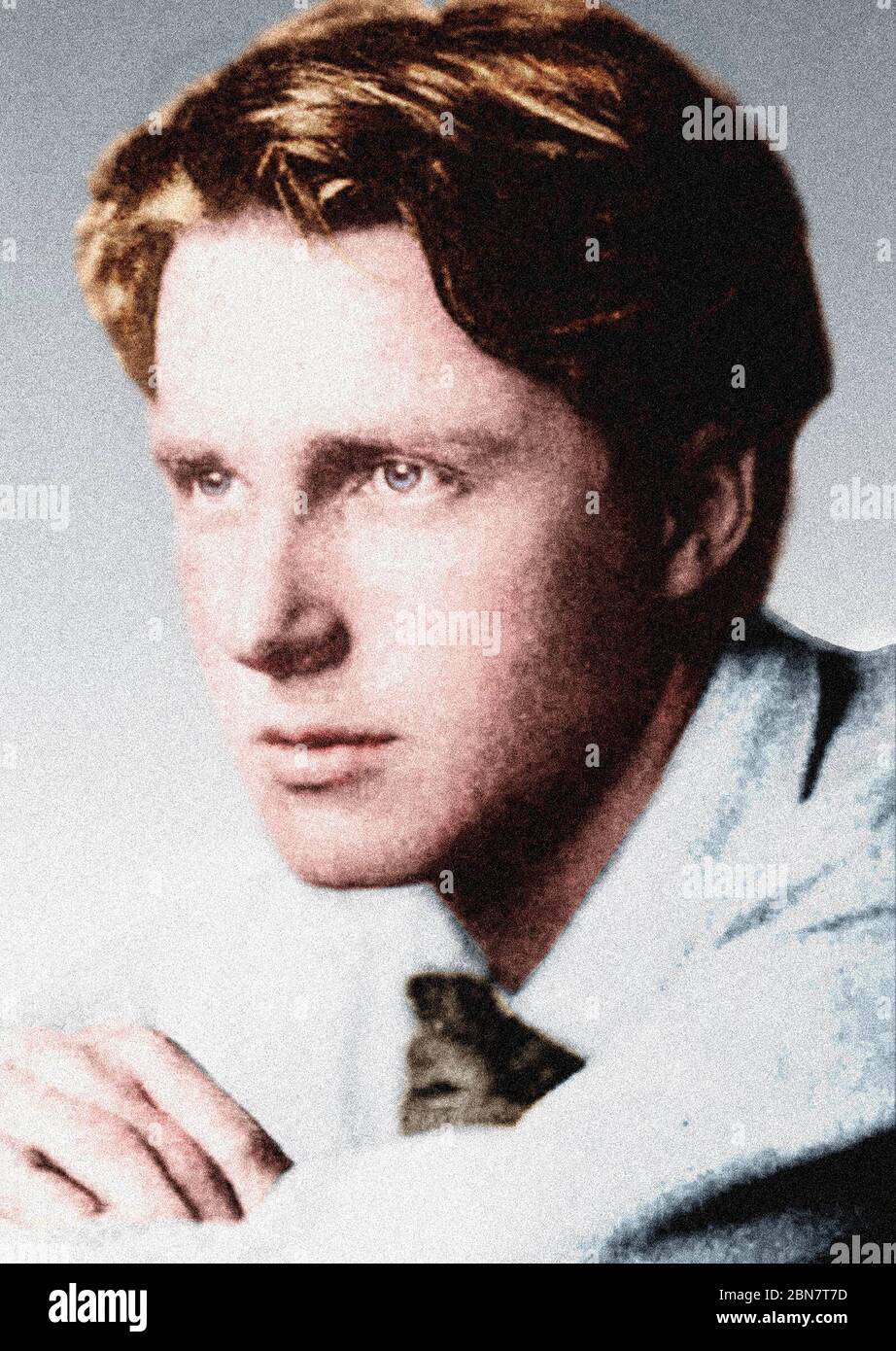 RUPERT BROOKE (1887-1915) English poet and soldier Stock Photo