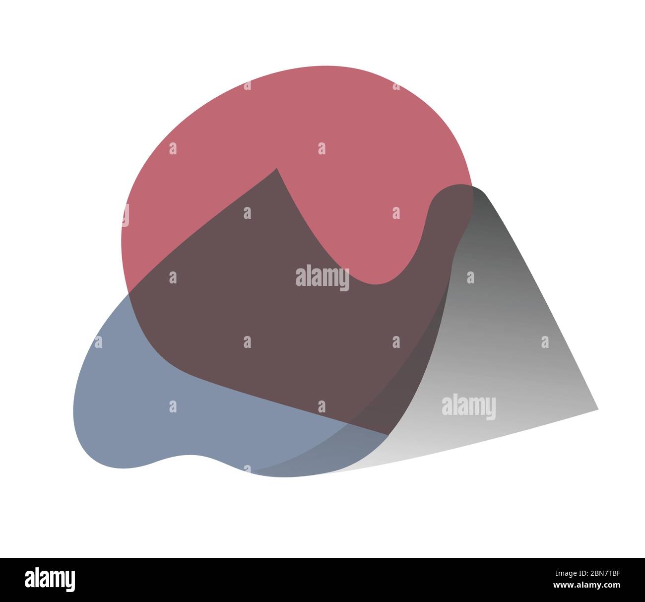 Color vector flat icon summer time, mountain, sun, sea Stock Vector