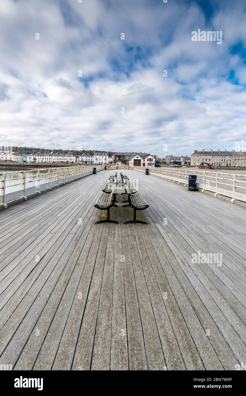 Beaumaris pier on Anglesey North Wales Stock Photo Alamy