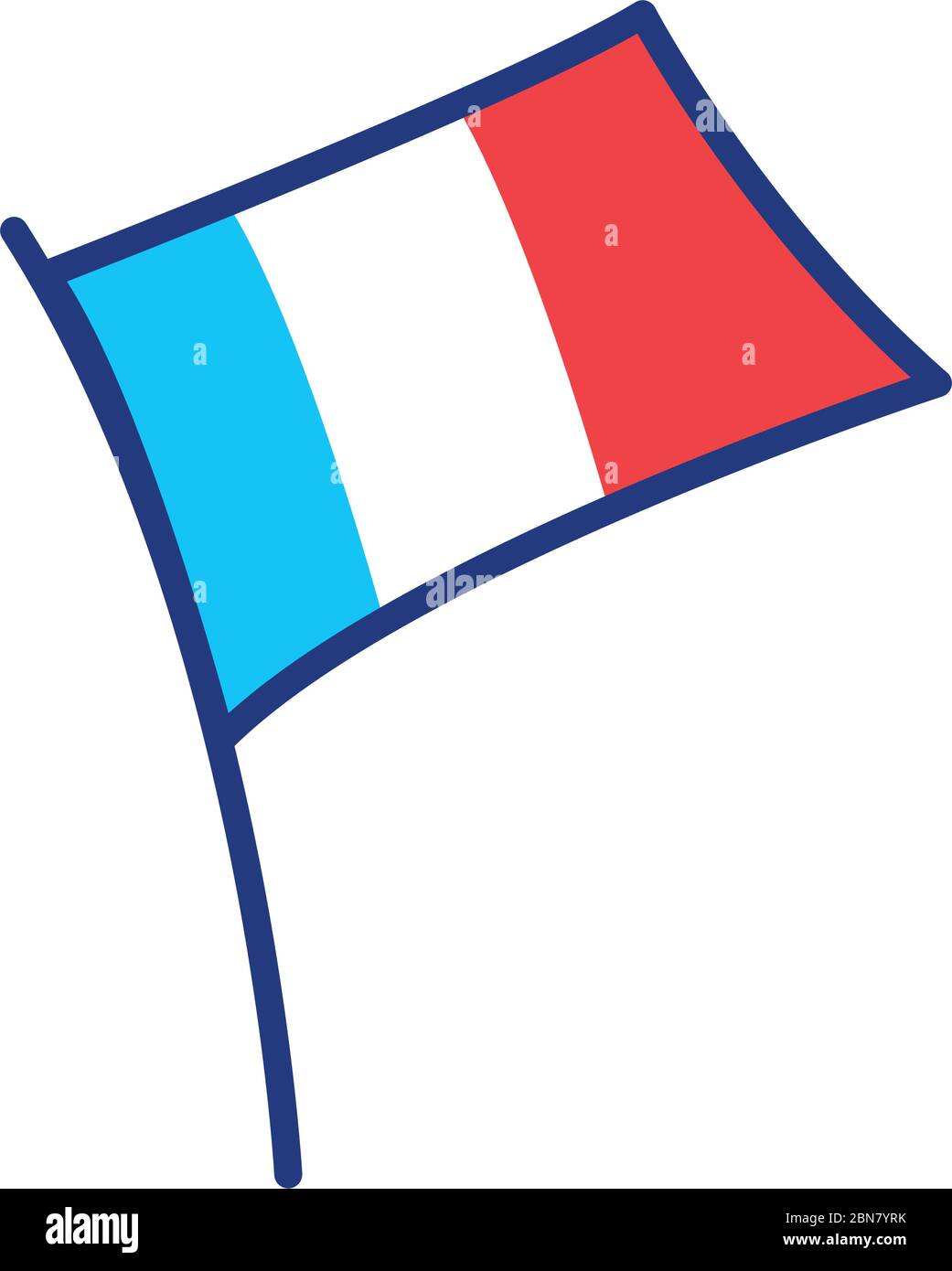 French Flag Drawing By Pastel On Charcoal Paper Stock Photo, Picture and  Royalty Free Image. Image 12100630.