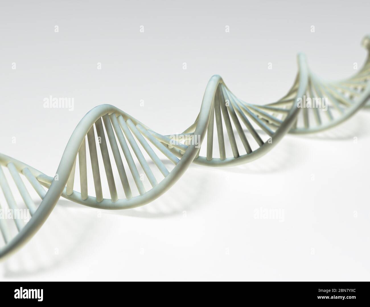 Dna structure abstract background, 3D illustration Stock Photo