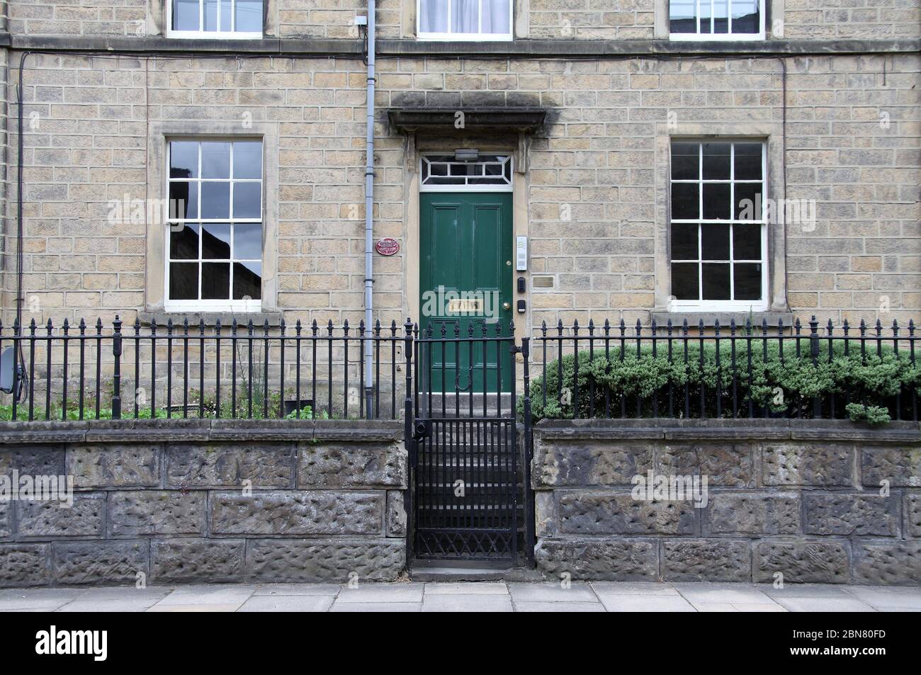 Regency property in the Peak District town of Bakewell Stock Photo