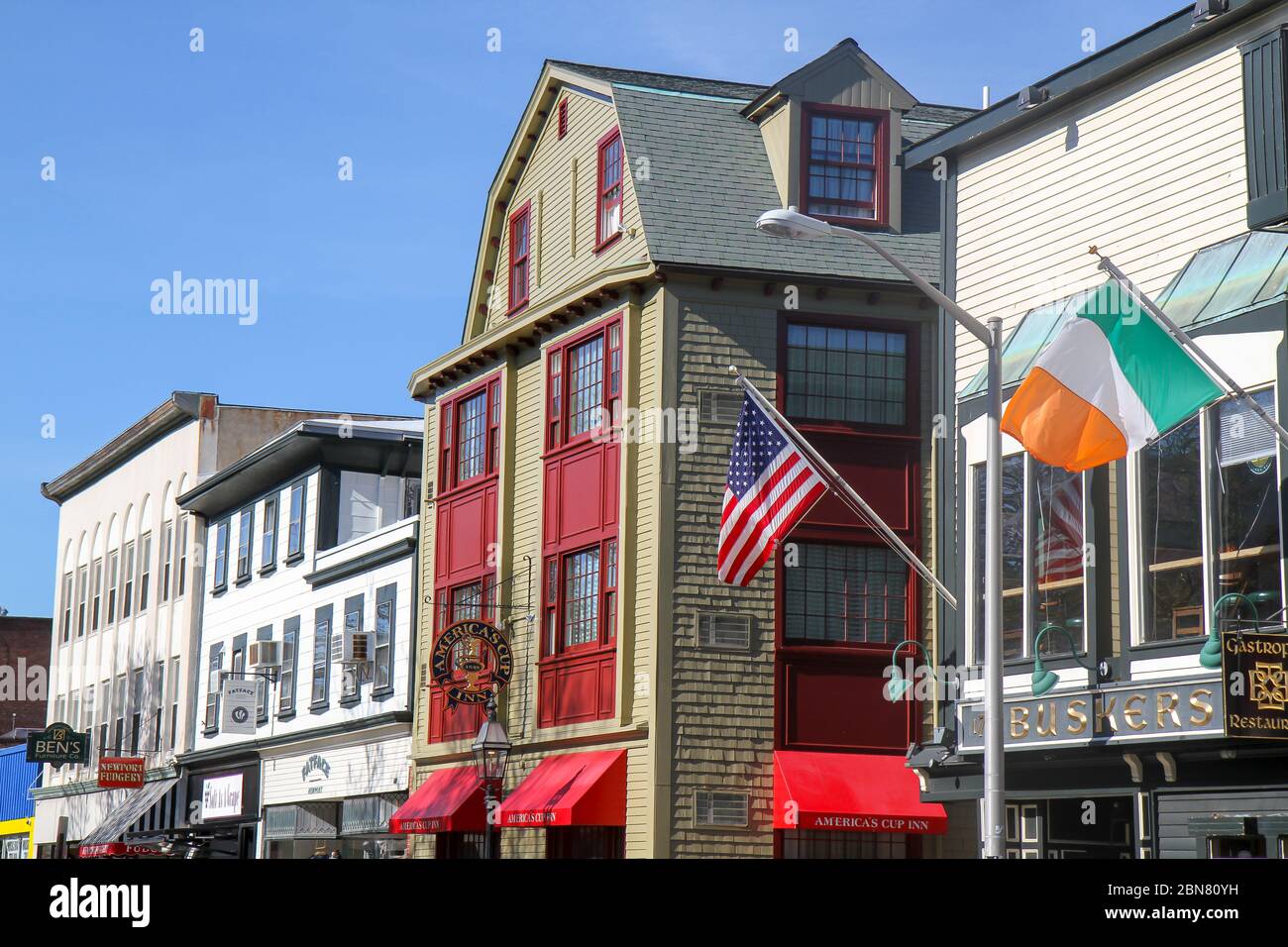 Downtown Newport, Rhode Island, United States Stock Photo