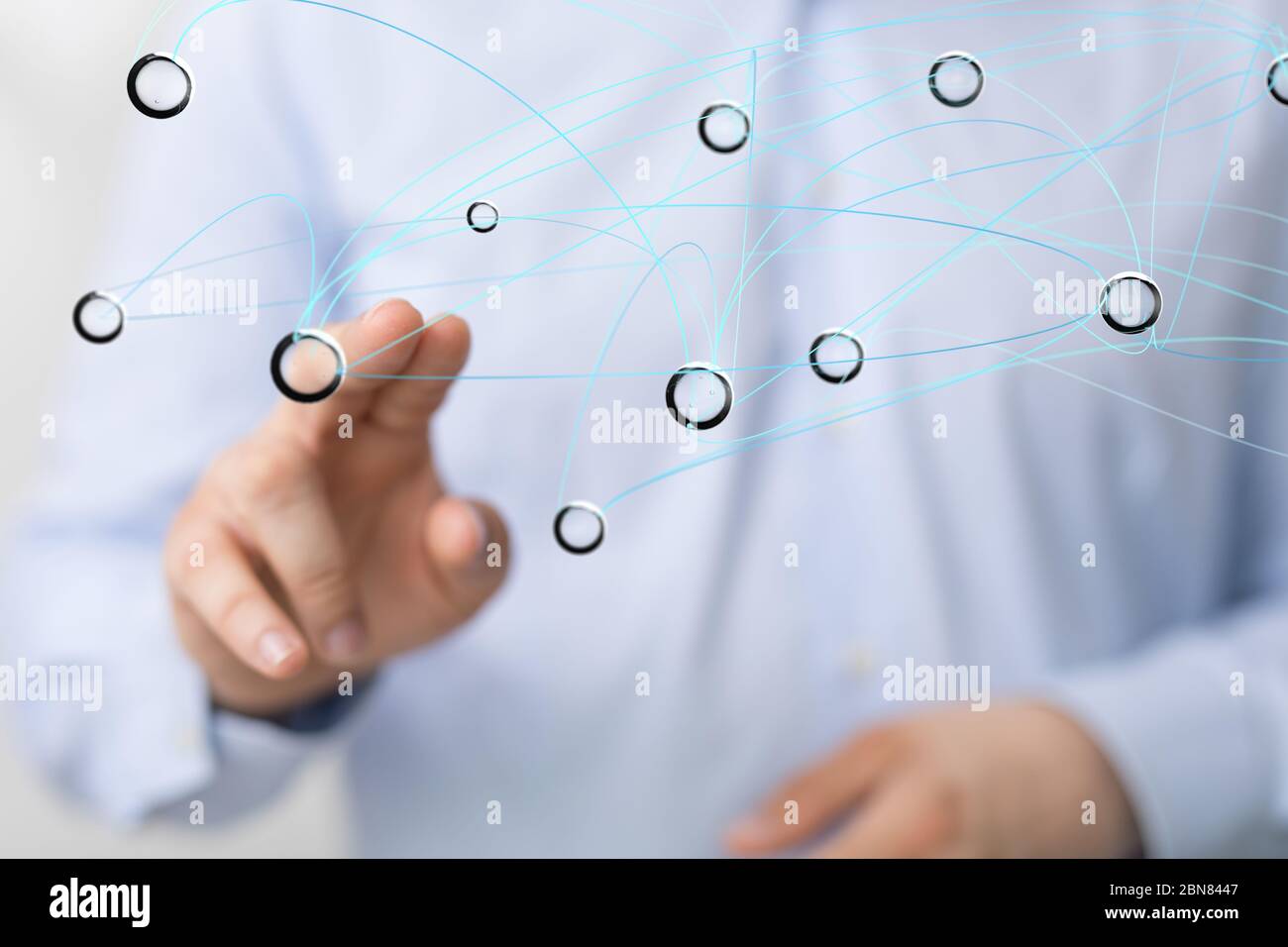 A code data concept in hand Stock Photo