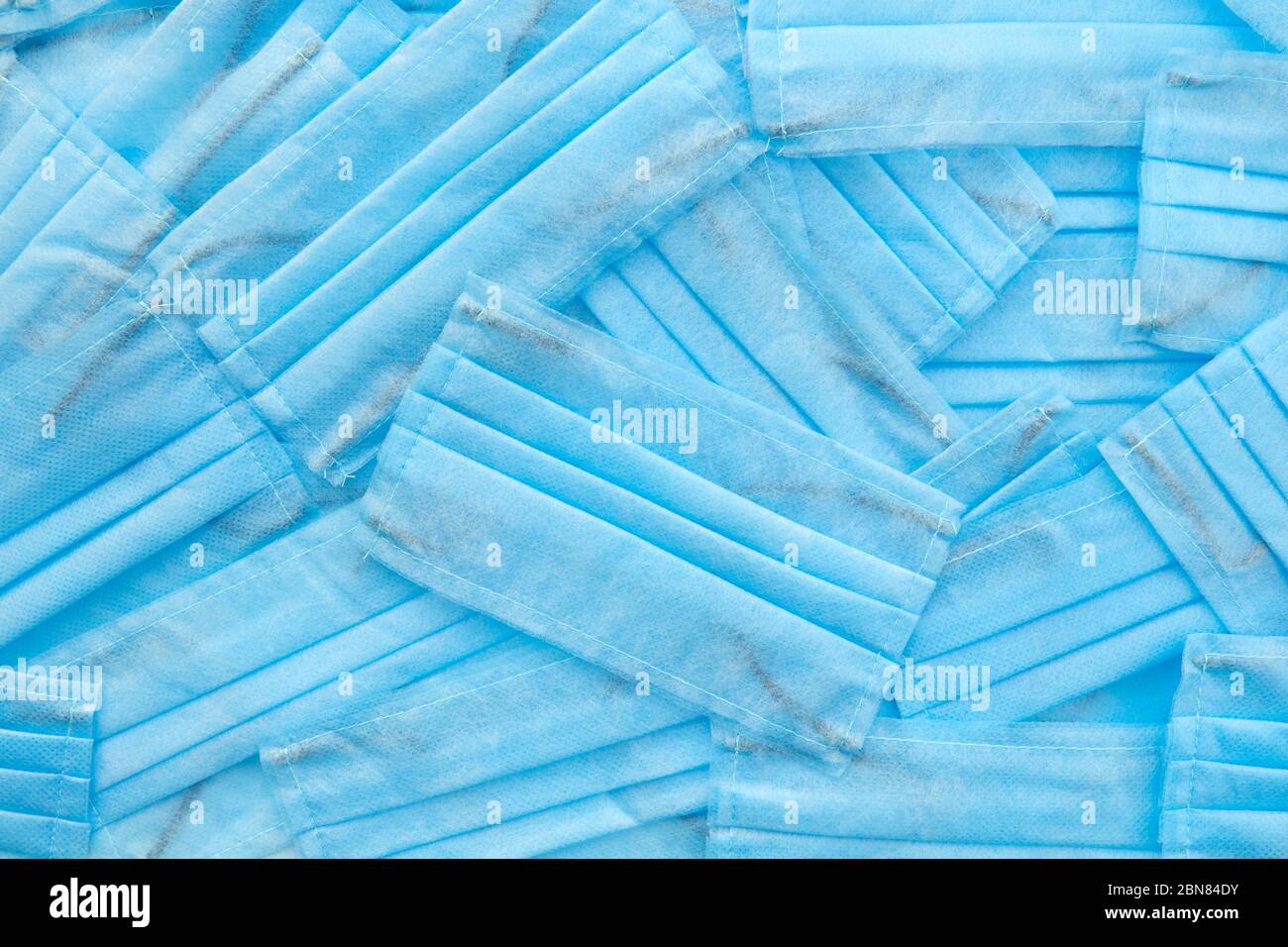 Horizontal Mask Health-care horizontal background from medical masks. Top view Stock ...