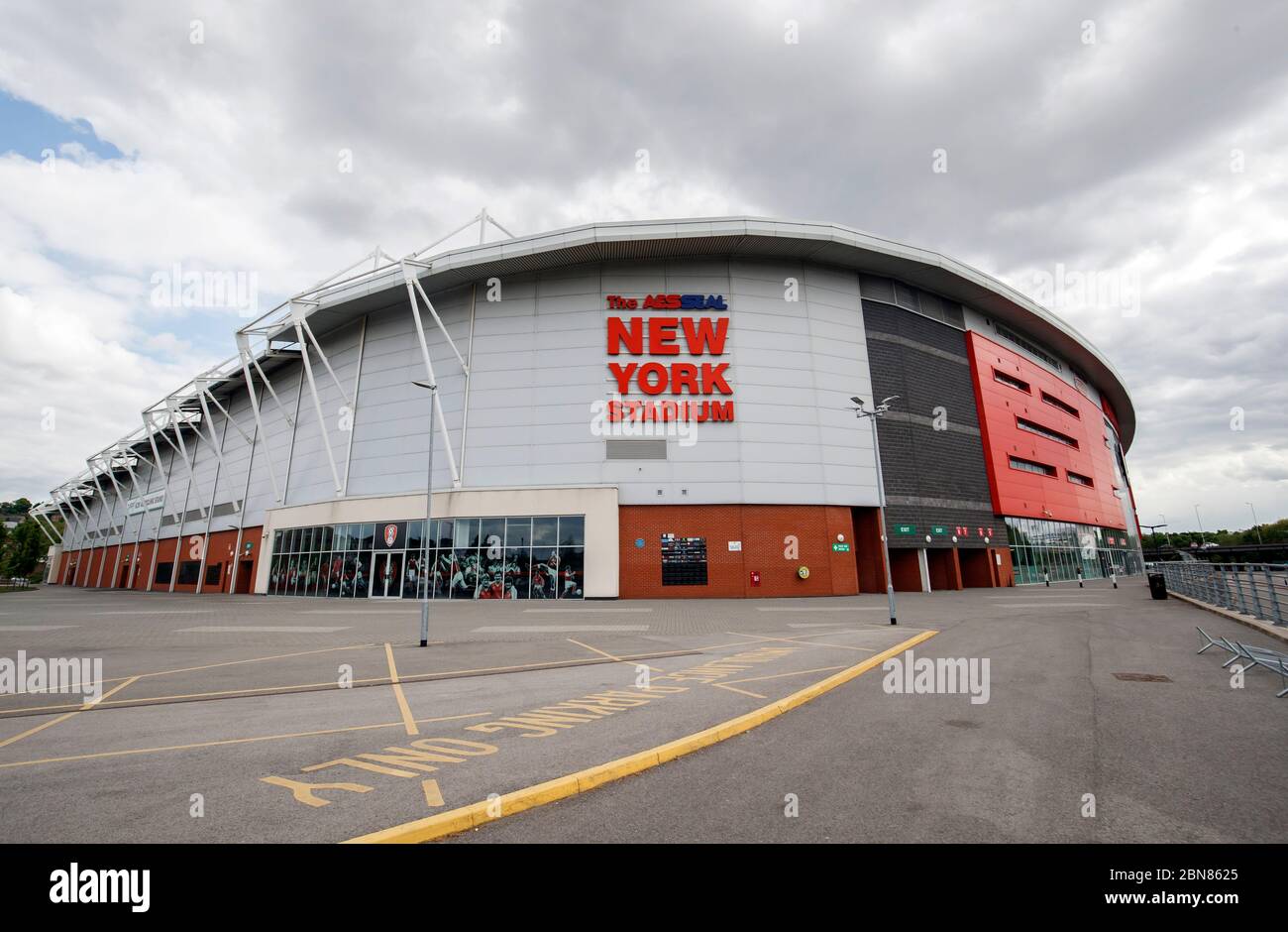 A general view of AESSEAL New York Stadium home of Rotherham United ...