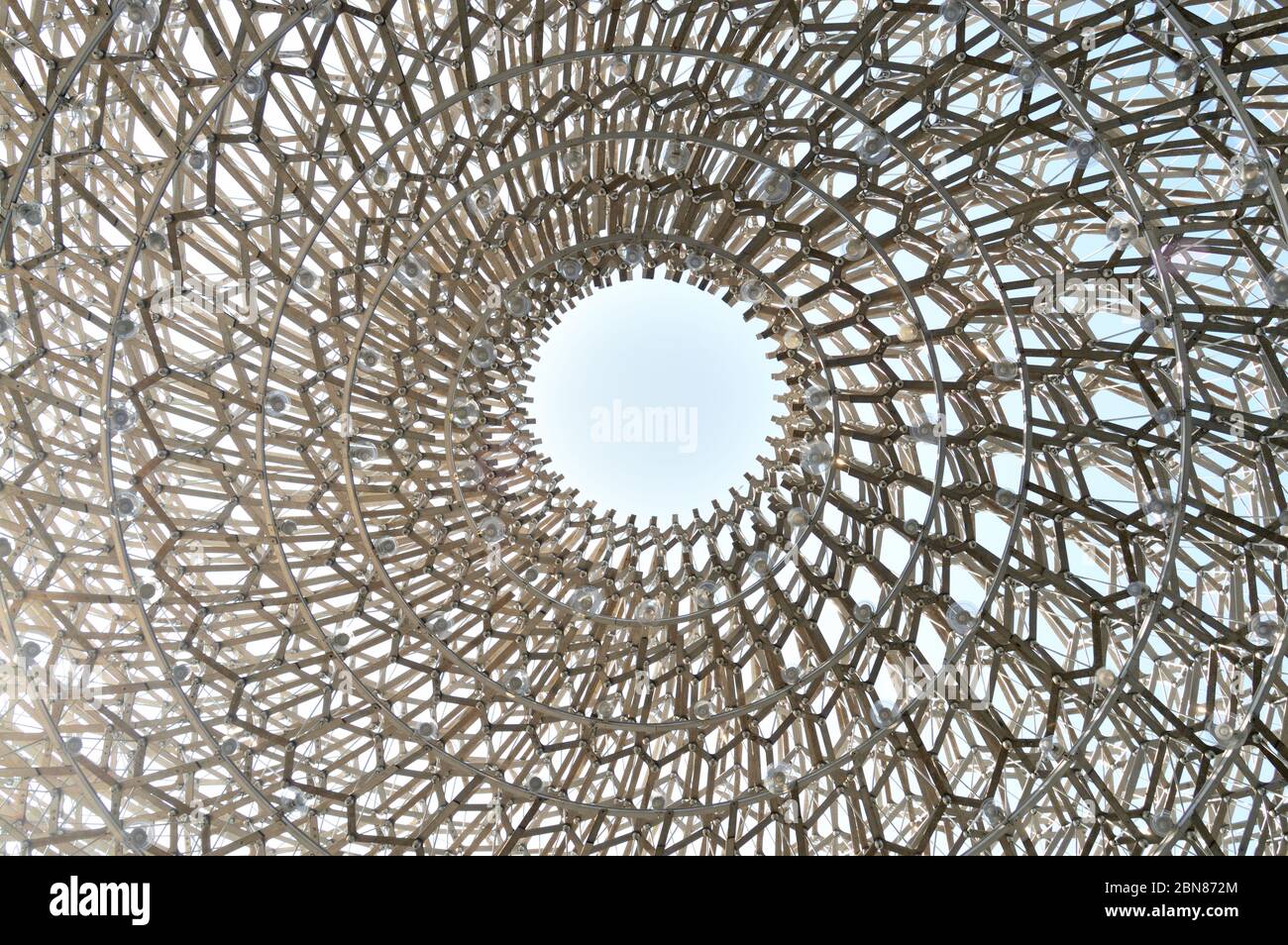 Low angle view of The Hive at Kew Gardens Stock Photo