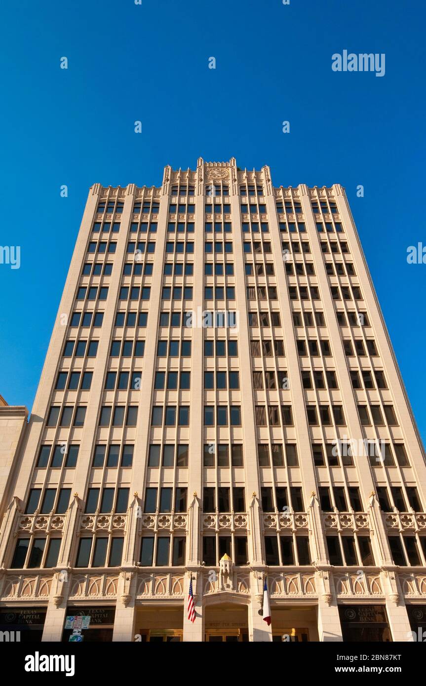 Norwood Tower, historic office tower in Gothic Revival style, the tallest commercial office building in Austin from 1929 until 1971, Austin, Texas Stock Photo