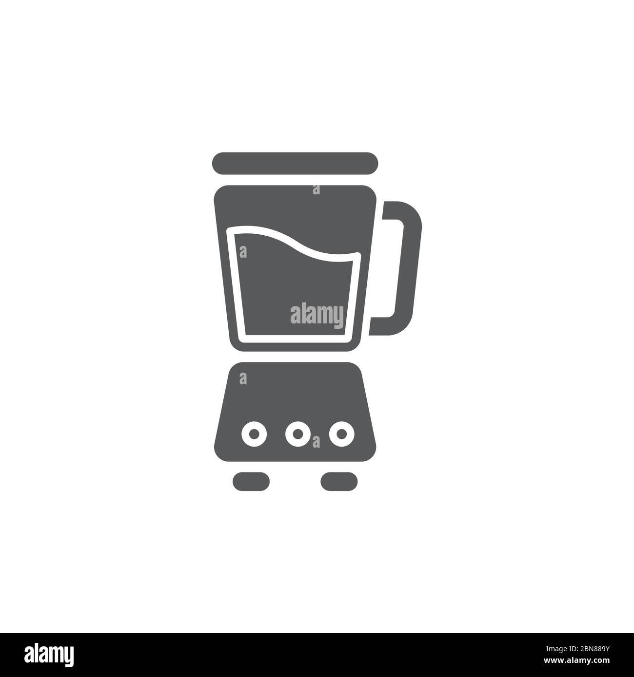 Blender vector icon symbol tool isolated on white background Stock Vector