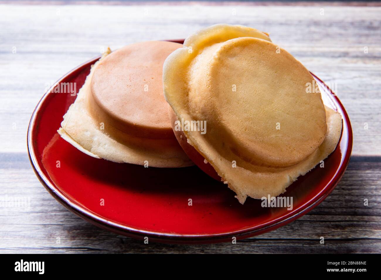 red bean cake (Imagawayaki) is a Japanese dessert and filled with sweet
