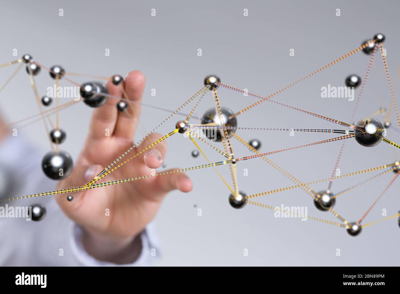 A 2d rendering Cloud computing, Cloud Computing Concept Stock Photo