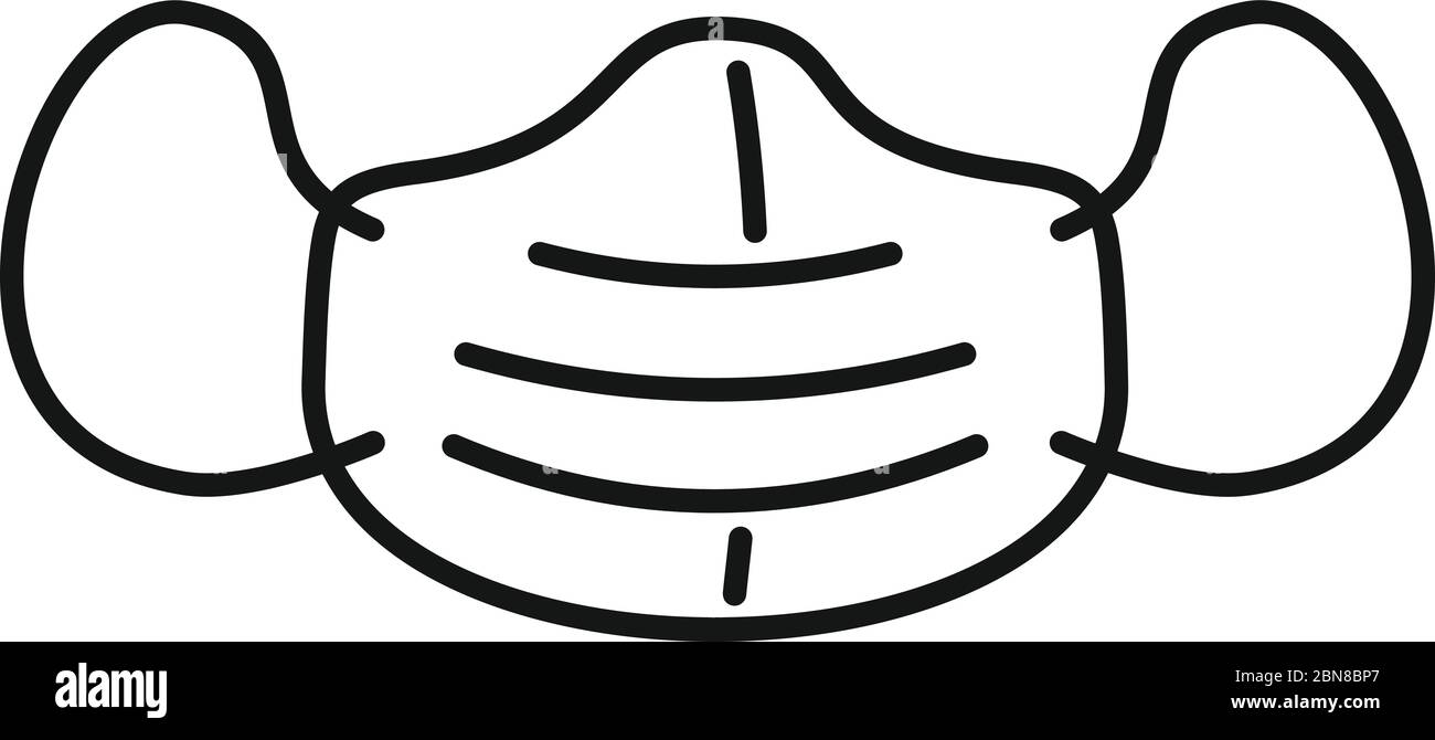 Modern protect air mask icon. Outline modern protect air mask vector ...