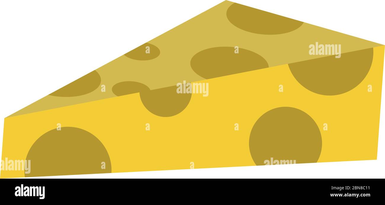 slice cheese snack food design isolated icon vector illustration Stock ...