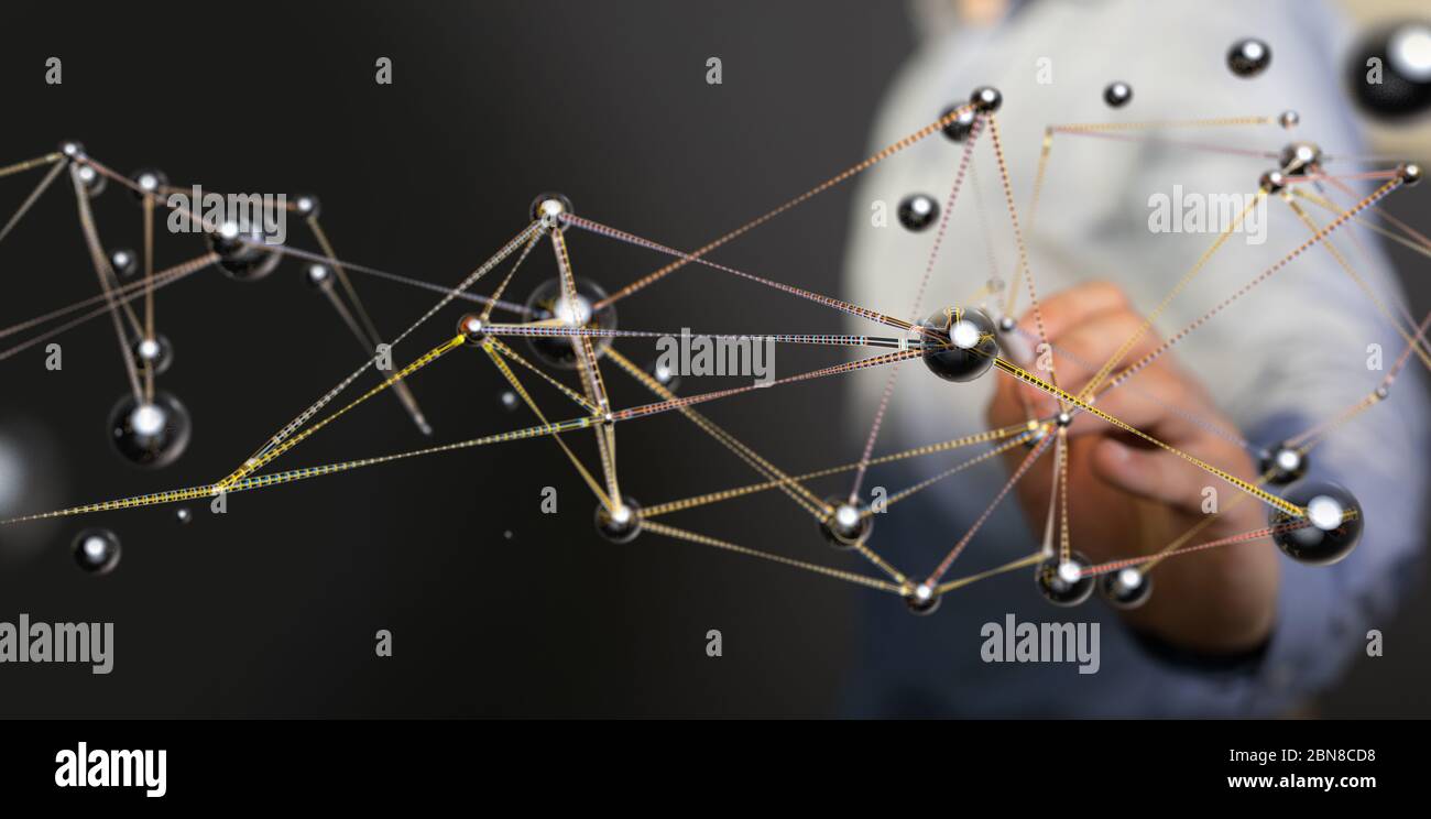 A 2d rendering Cloud computing, Cloud Computing Concept Stock Photo