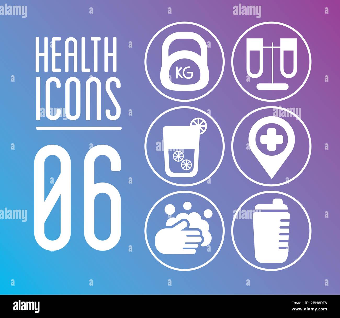 bundle of health set icons Stock Vector Image & Art - Alamy