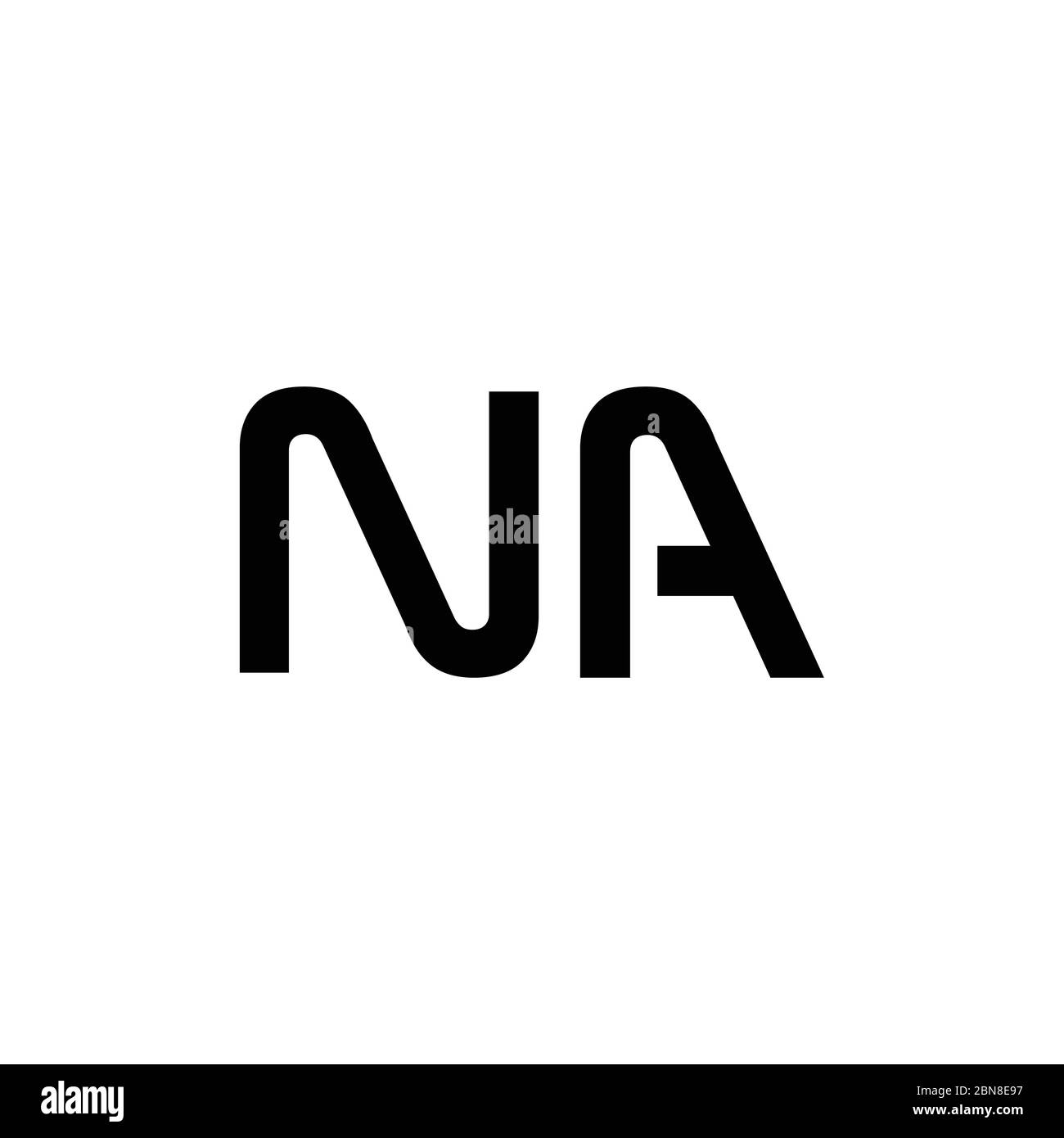Initial Letter NA Logo Design Vector Template. Creative Abstract NA Letter Logo Design Stock Vector