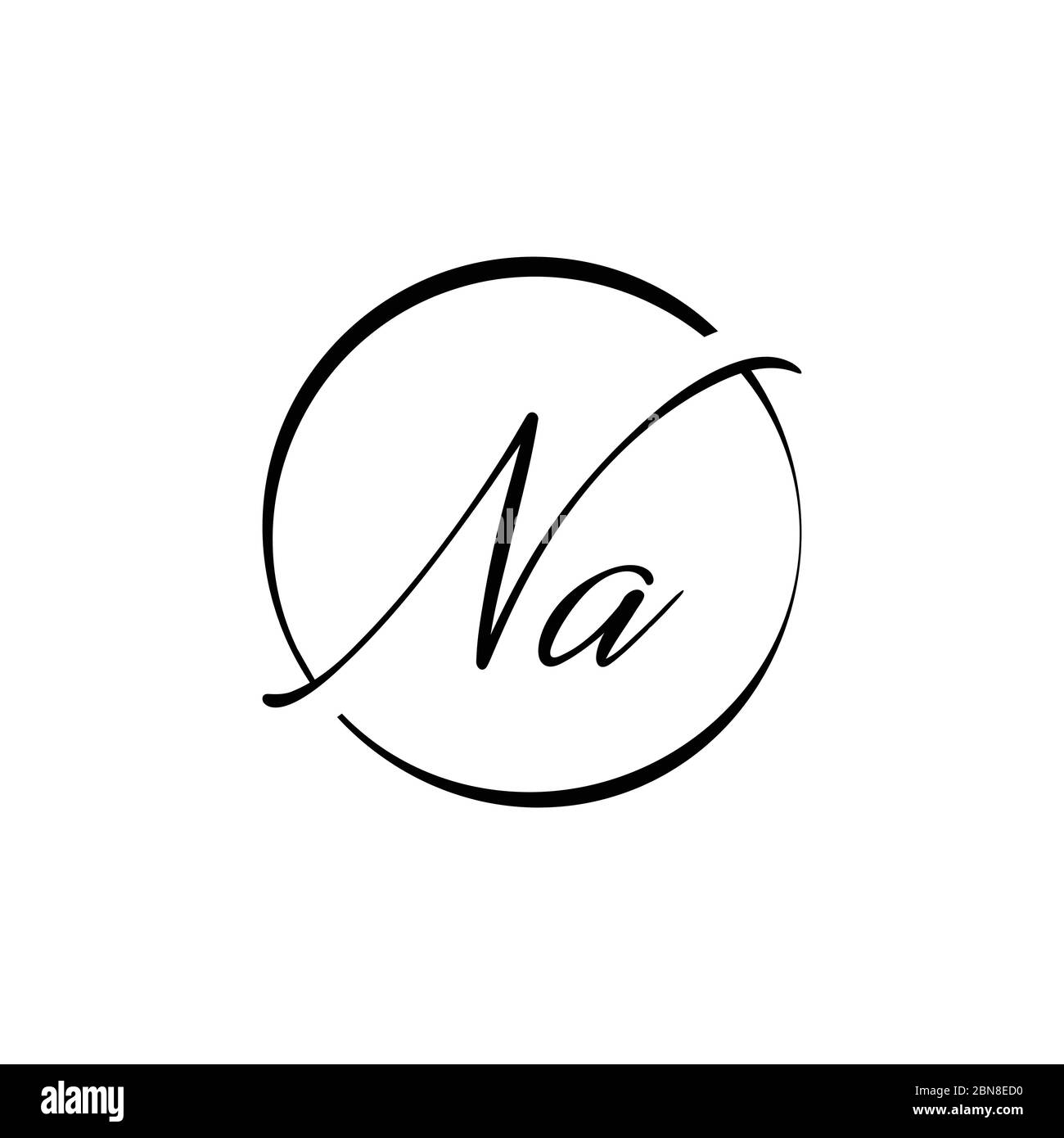 Initial Letter NA Logo Design Vector Template. Creative Abstract NA Letter Logo Design Stock Vector