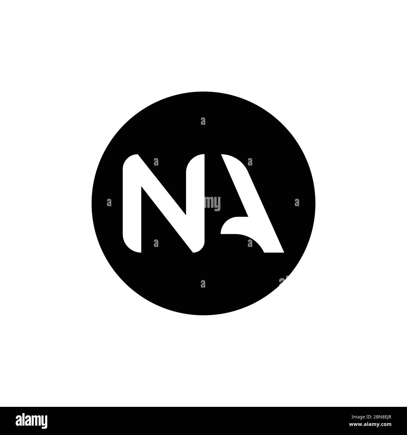 Initial Letter NA Logo Design Vector Template. Creative Abstract NA Letter Logo Design Stock Vector