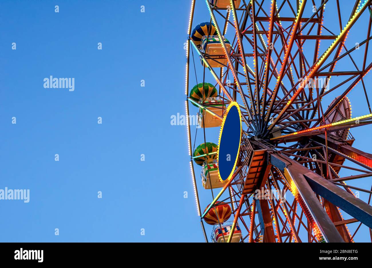 Ferris wheel on a background of sky. Stock Photo