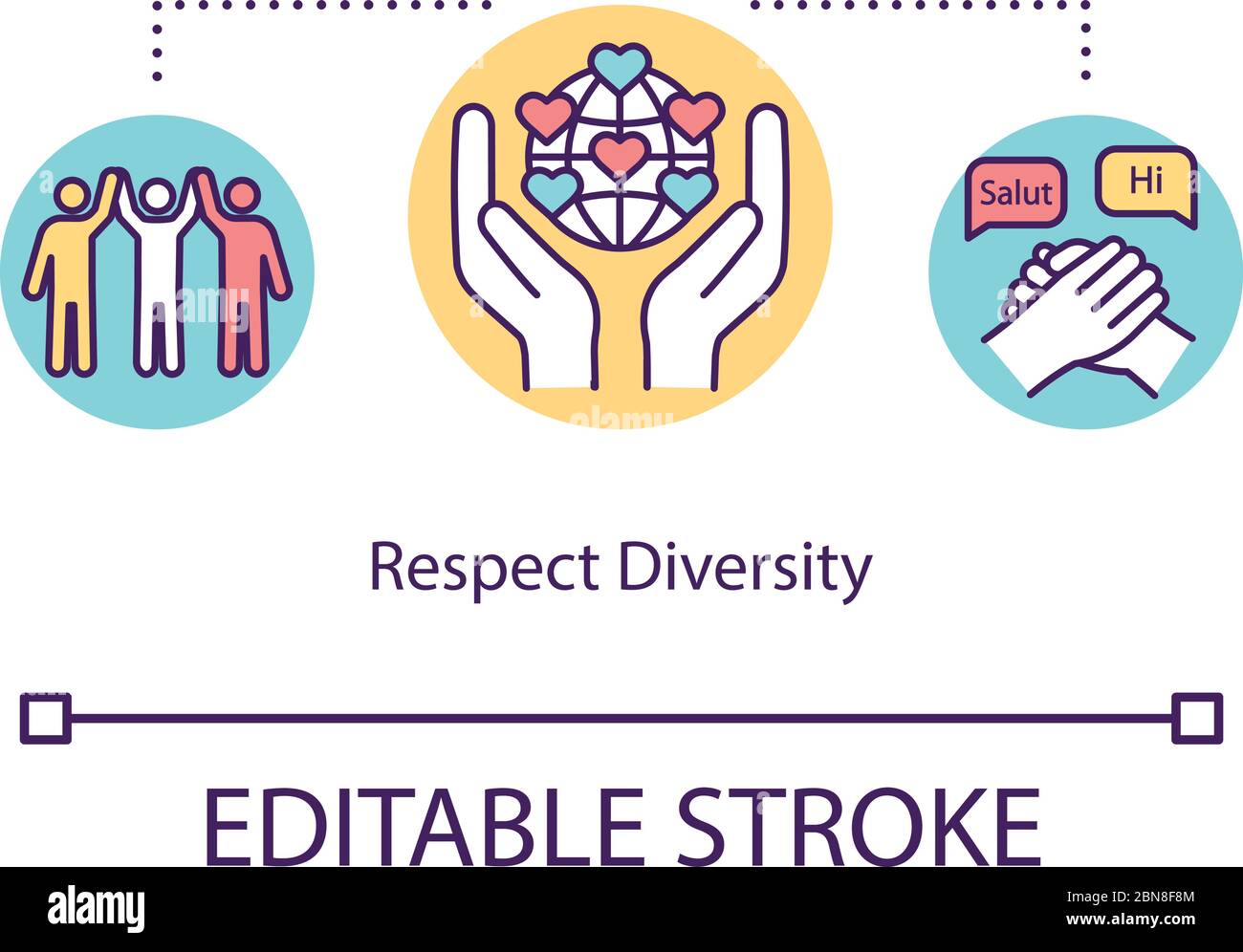 Respect Diversity Concept Icon Stock Vector Image Art Alamy Respect Diversity Concept Icon Stock Vector Image Art Alamy