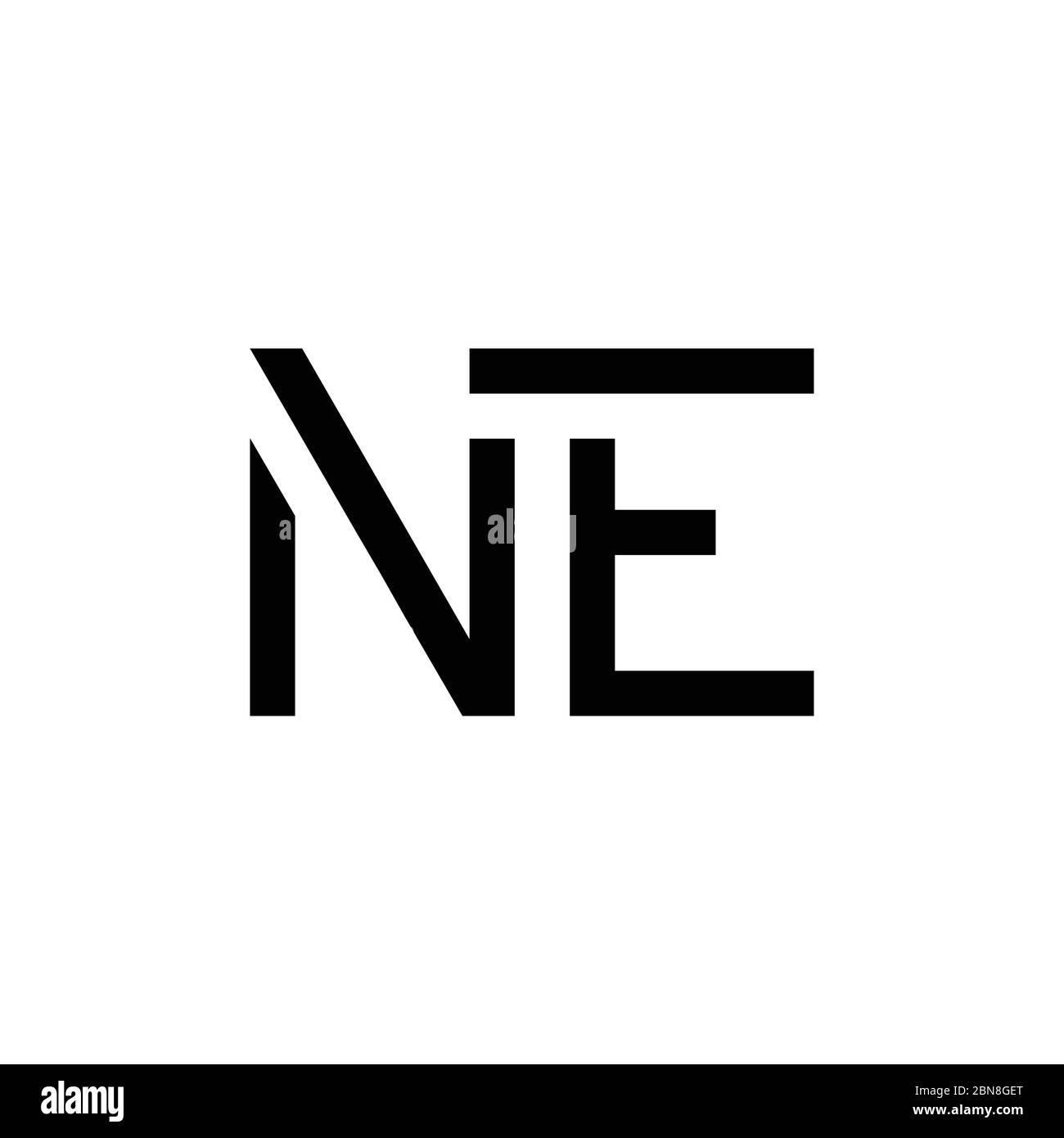 Initial letter ne logo design vector template creative abstract ne