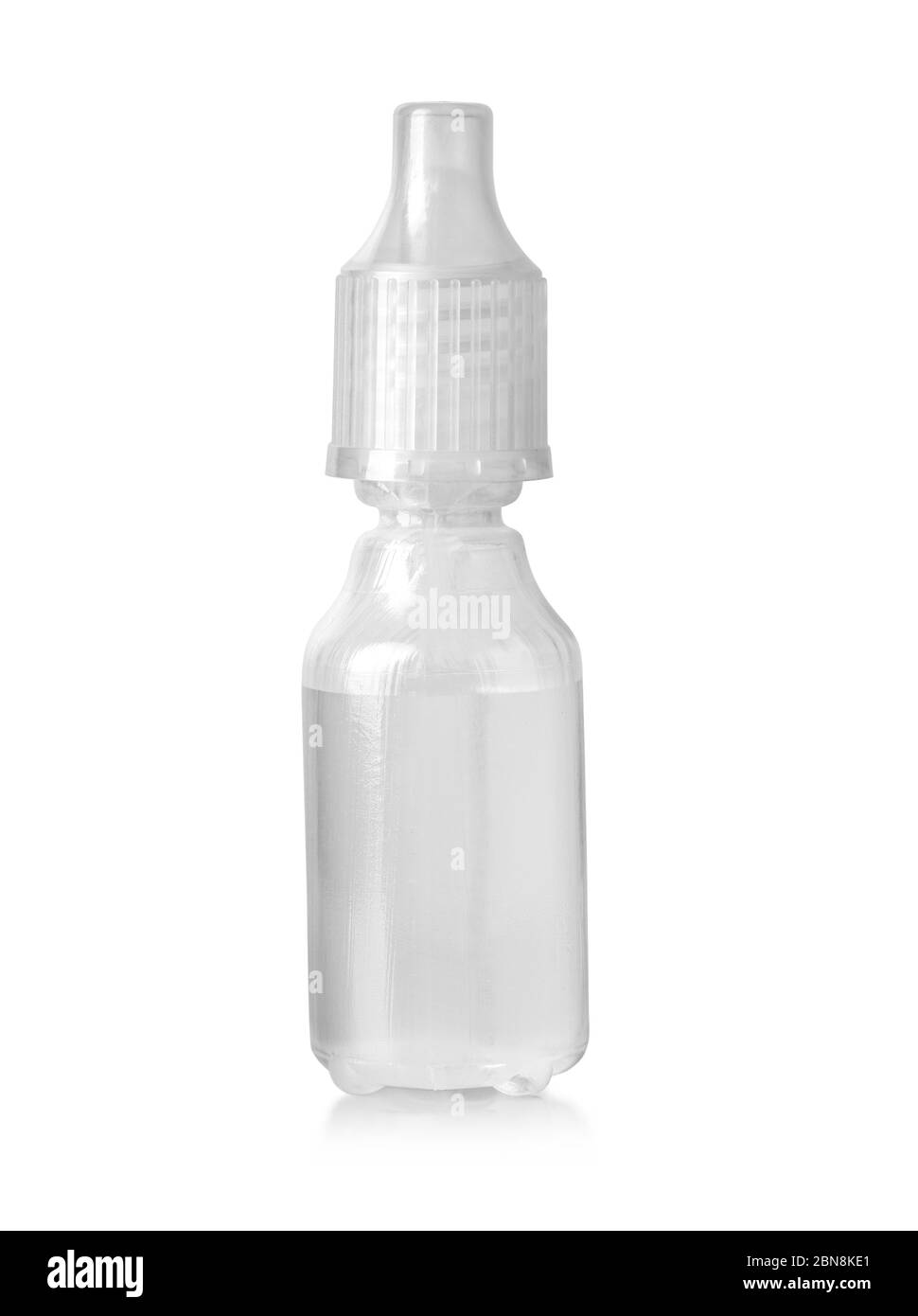 Eye drop bottle isolated on white background, with clipping path Stock