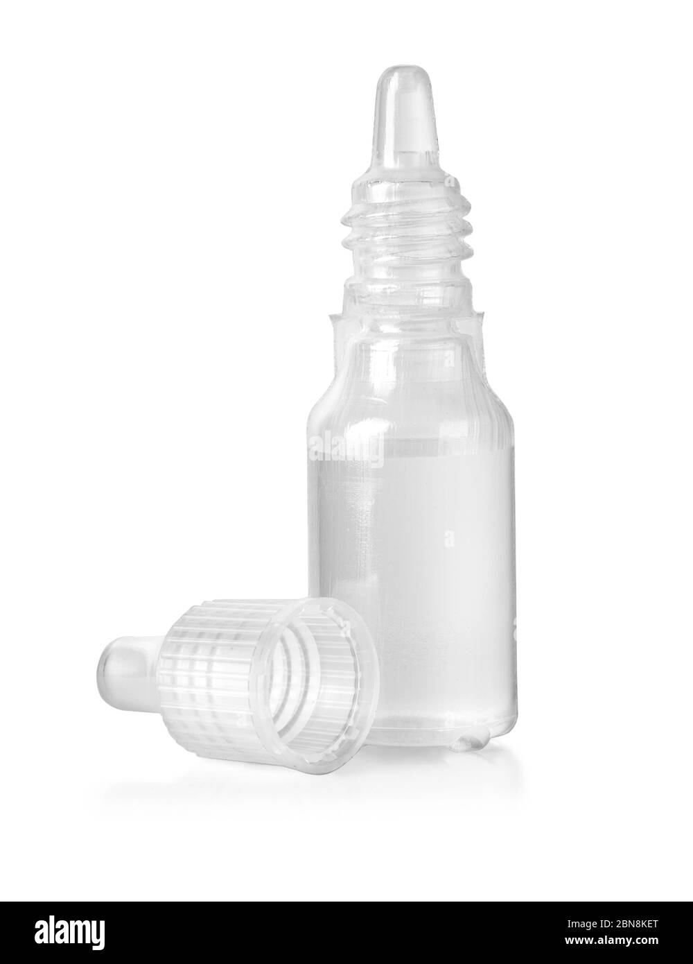 Eye drop bottle isolated on white background, with clipping path Stock